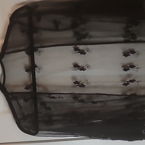 Sheer blk kimono - Picture 2 of 7